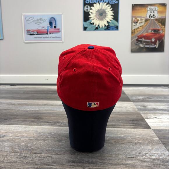 Vintage New Era MLB Texas Rangers Red 7 1/8”‎ M Fitted Baseball Hat Cap USA Made - Picture 3 of 7